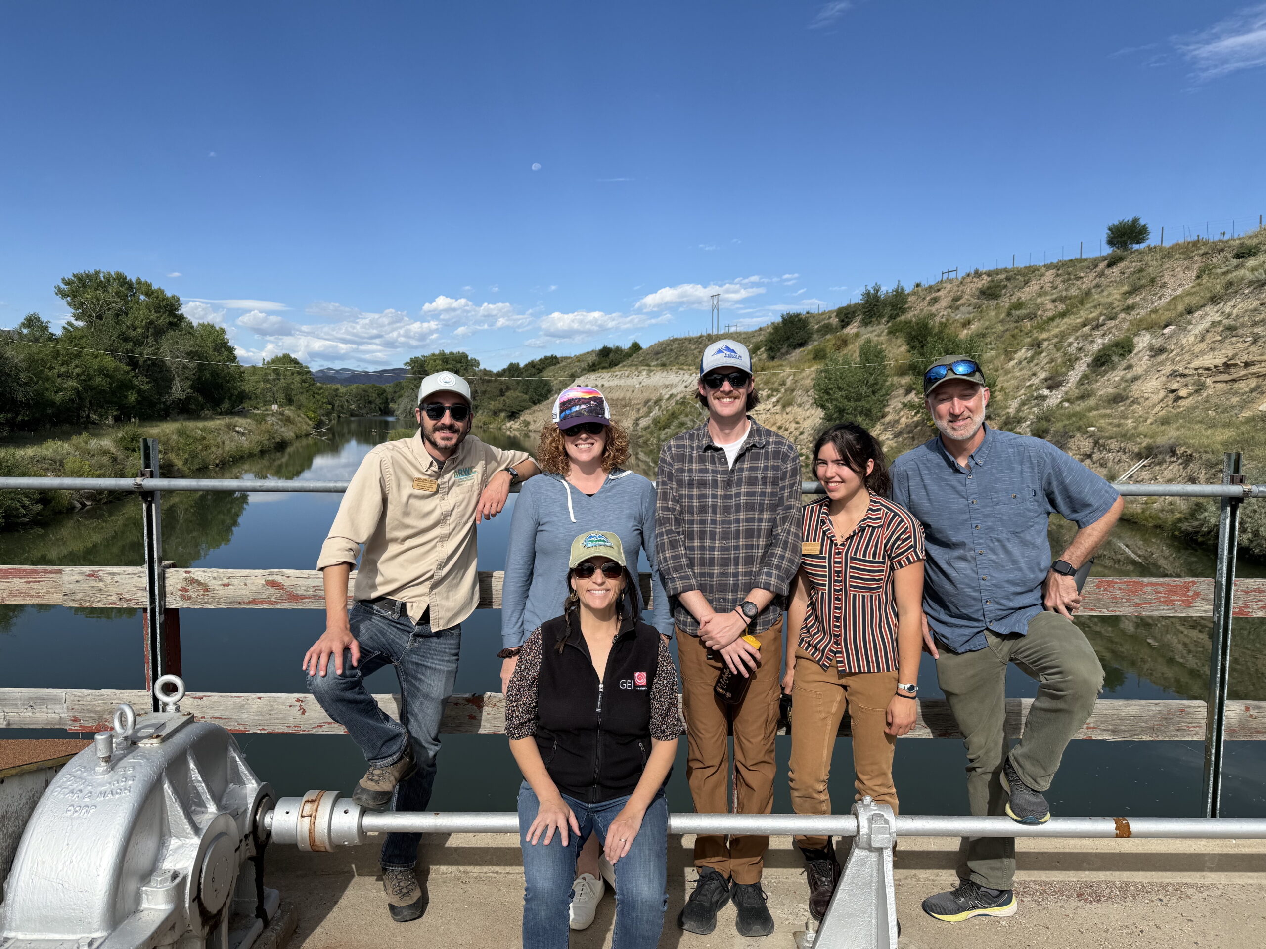 ARWC board and staff at a site visit